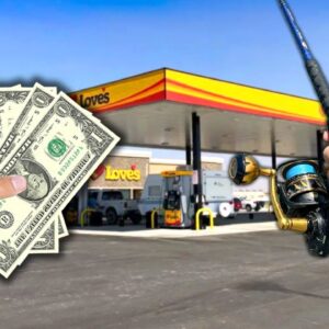 Catching BIG FISH w/ cheap GAS STATION Bait!